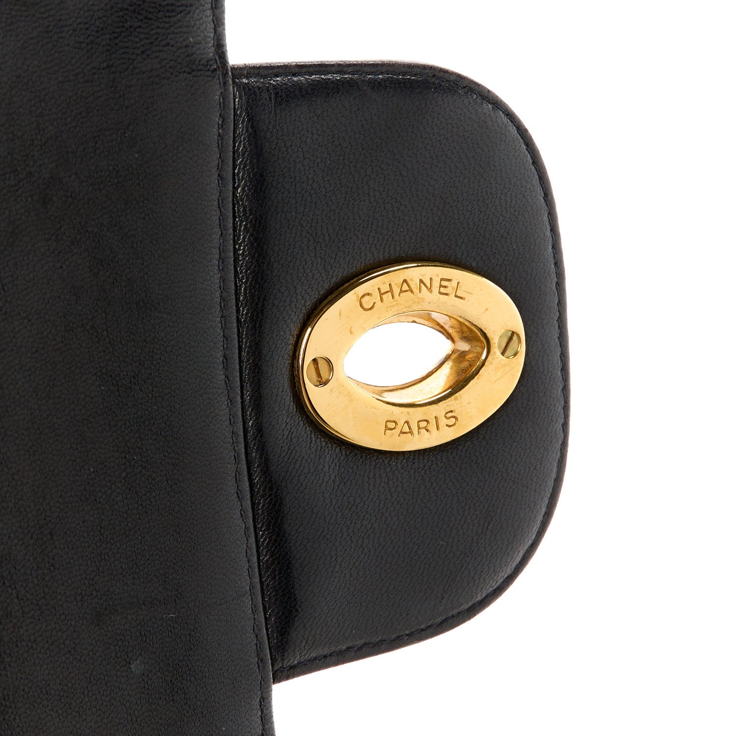 Chanel Lambskin Quilted XL Jumbo Single Flap Black 6 of 12
