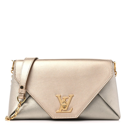 Louis Vuitton Metallic Calfskin Love Note Gold Silver 1 of 8