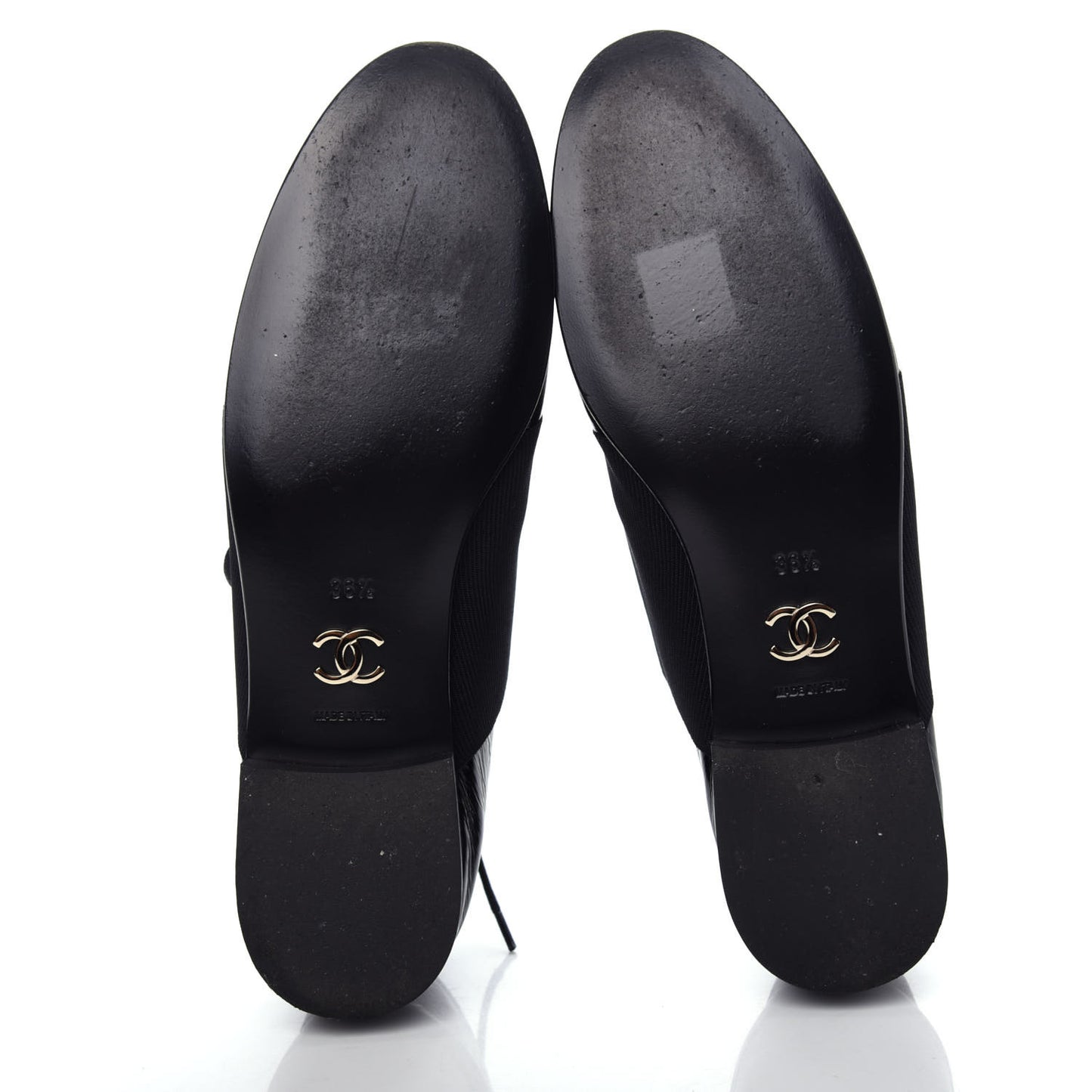 Goatskin Patent Womens CC Cap Toe Lace Up Oxfords 36.5 Black