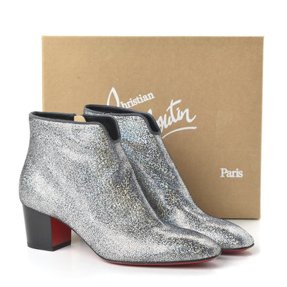 Christian Louboutin Glitter Disco 70S Ankle Boots 39 Silver 8 of 8