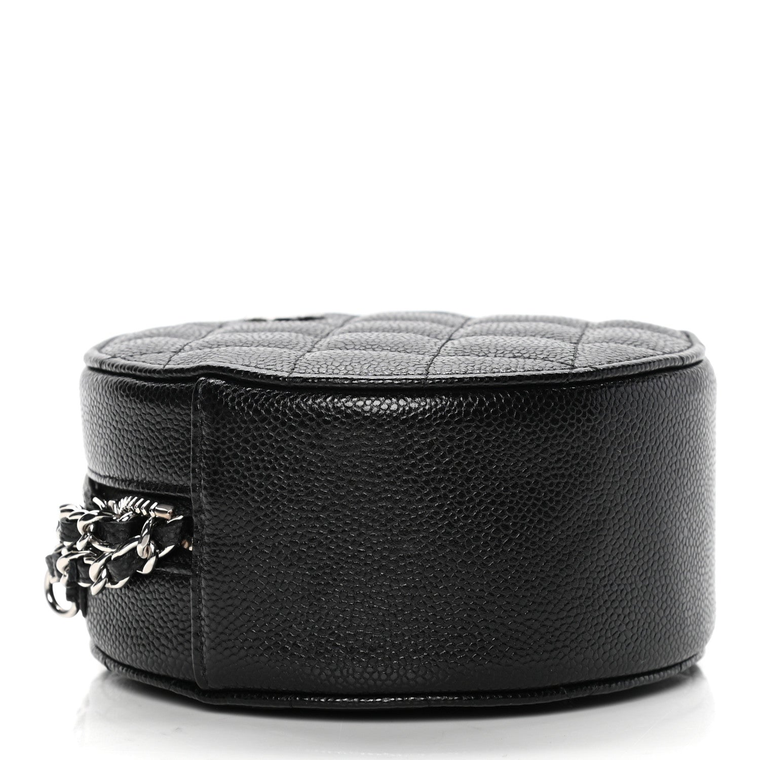 Chanel Caviar Quilted Round Clutch With Chain Black 3 of 5