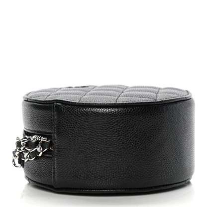 Chanel Caviar Quilted Round Clutch With Chain Black 3 of 5