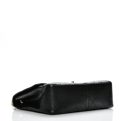 Chanel Caviar Quilted Jumbo Single Flap Black 4 of 6