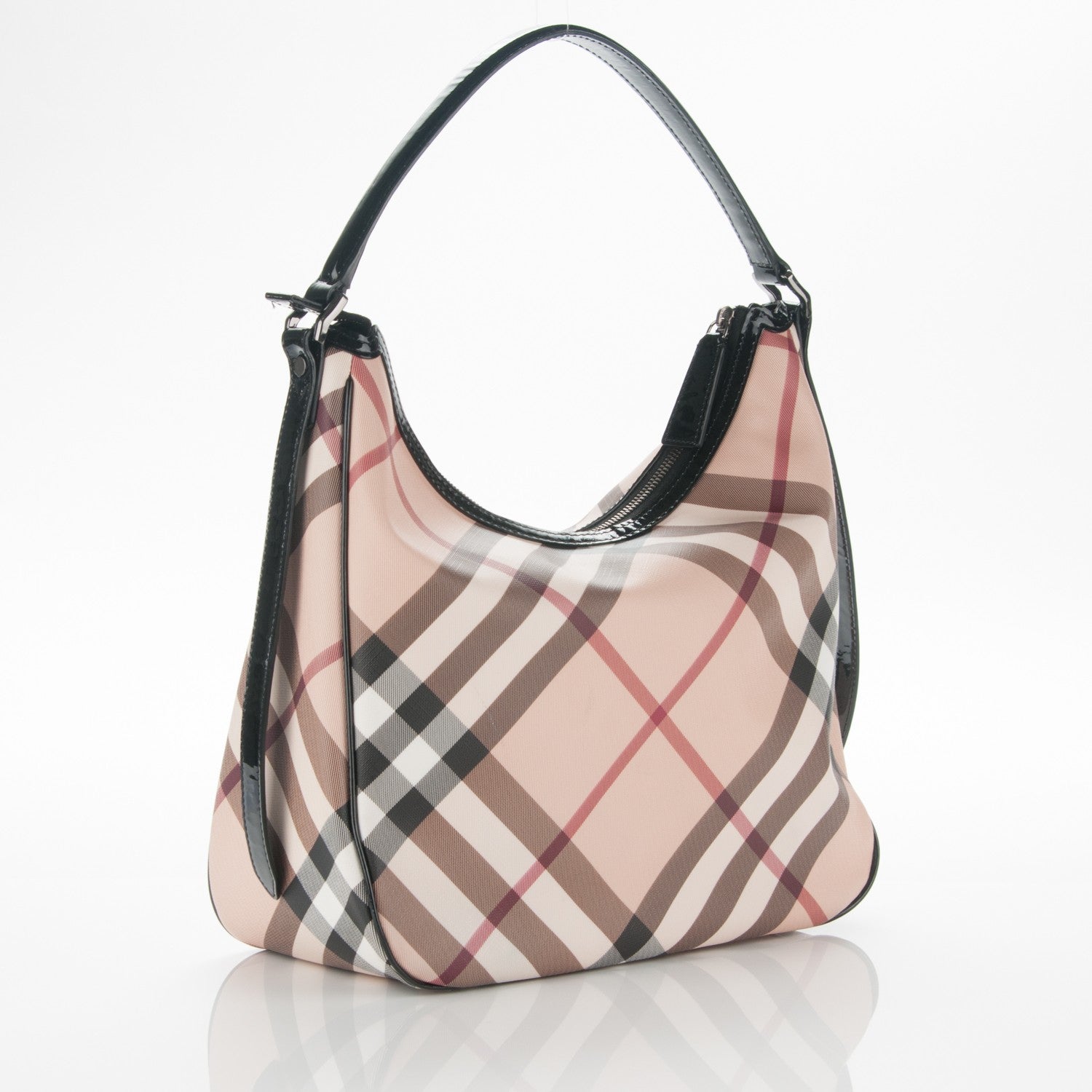 Burberry Nova Check Medium Moore Hobo Black 3 of 9