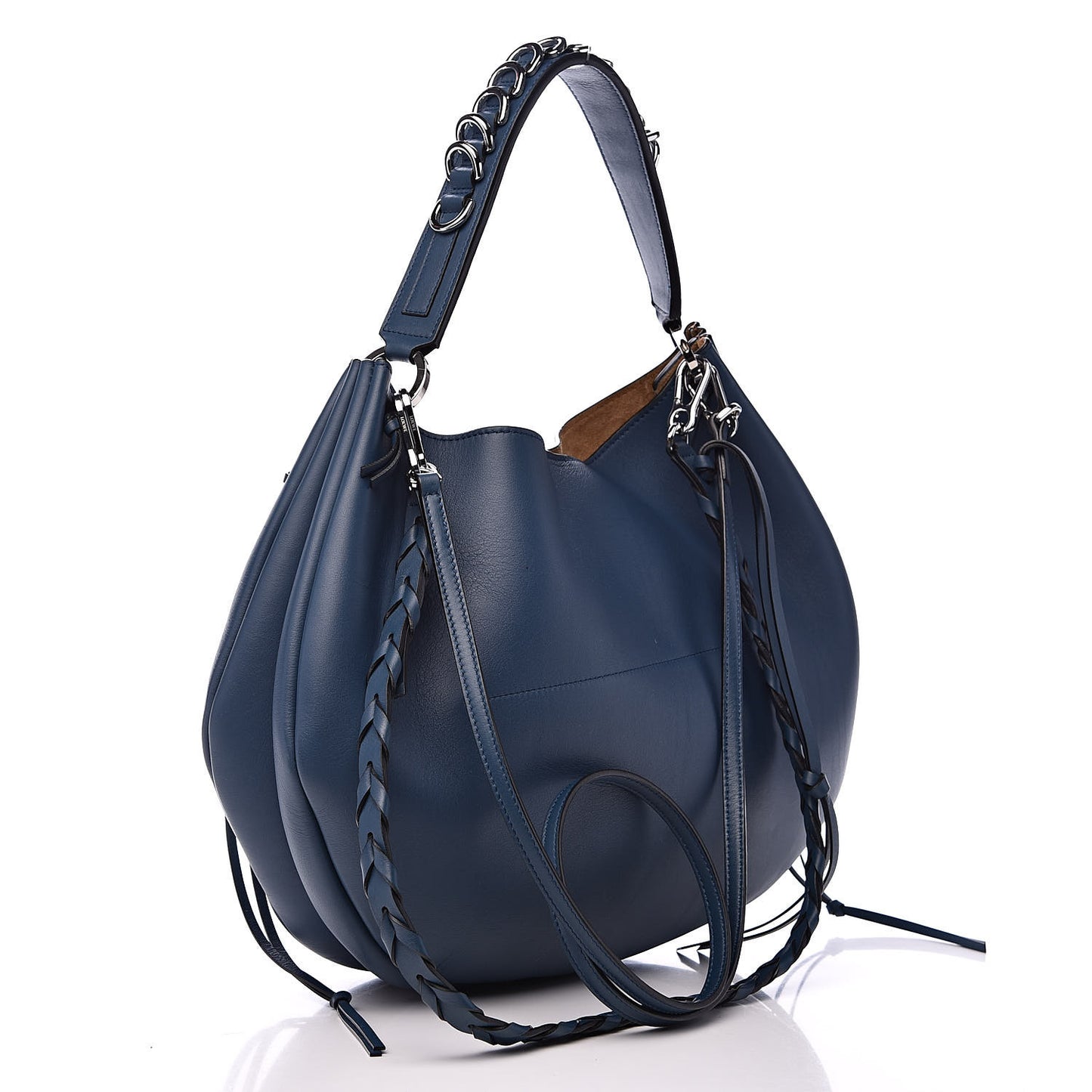 Calfskin Fortune Hobo Indigo