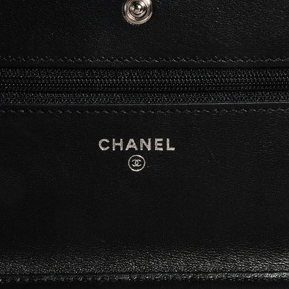 Chanel Lambskin Wallet on Chain WOC Black 7 of 9