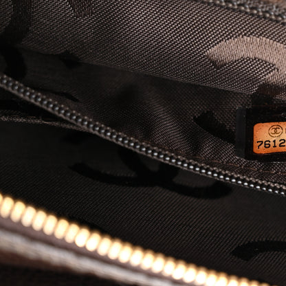 Chanel Caviar Chocolate Bar Quilted Shoulder Bag Dark Brown 6 of 10