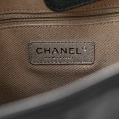 Chanel Glazed Calfskin Mini Deauville Tote Black 6 of 9