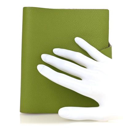 Hermes Togo Ulysse PM Notebook Cover Vert Anis 2 of 7