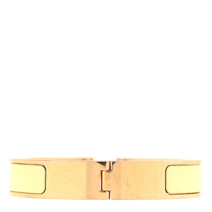 Hermes Enamel Narrow Clic Clac H Bracelet PM Jaune Bourgeon 3 of 4