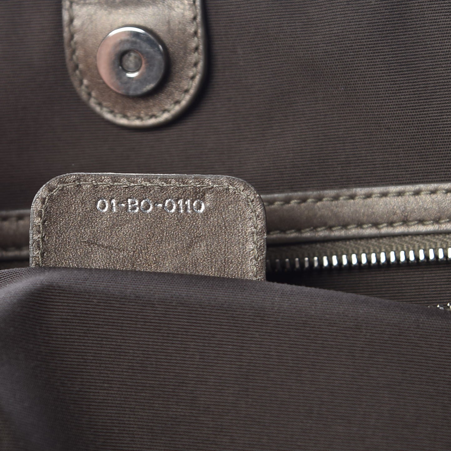 Coated Canvas Cannage Medium Panarea Tote Grey