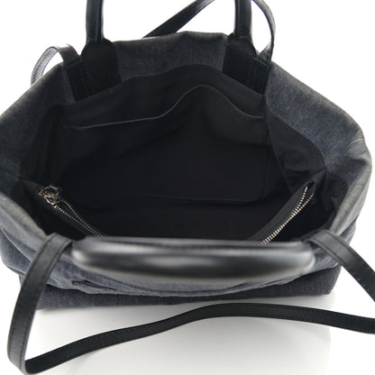 Chanel Denim CC Logo Tote Blue 5 of 10