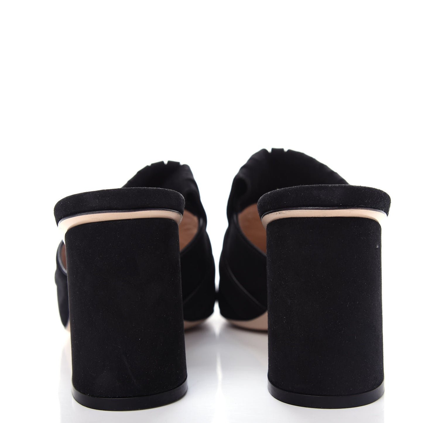Kid Scamosciato GG Marmont Fringe 75mm Slide Sandals 38 Black