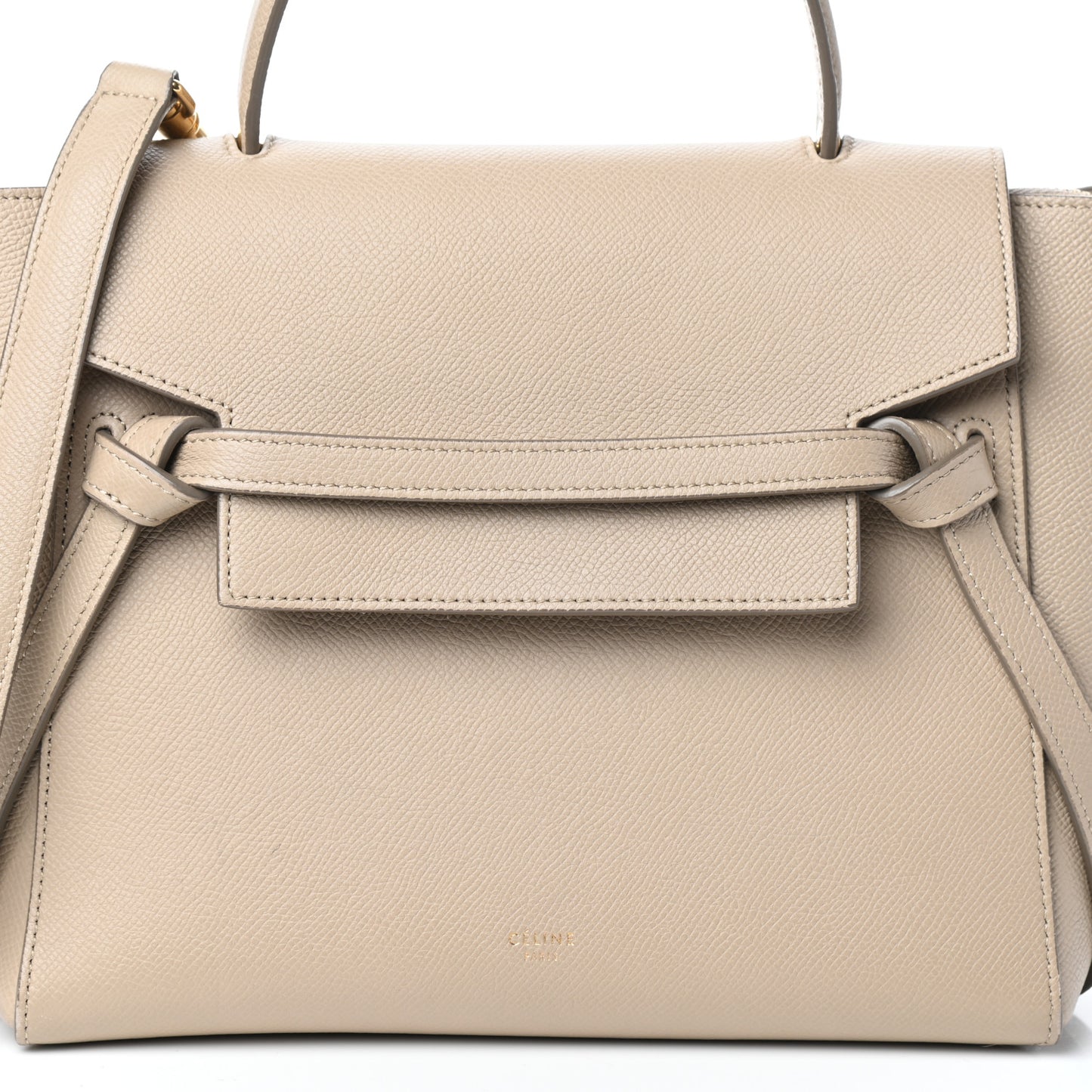 Baby Grained Calfskin Micro Belt Bag Dune