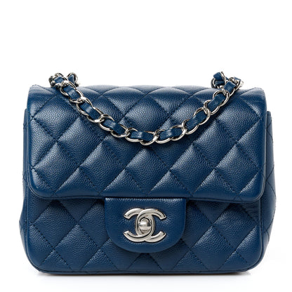 Chanel Caviar Quilted Mini Square Flap Navy 1 of 11