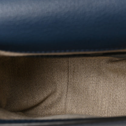 Chloe Grained Calfskin Small Marcie Saddle Bag Navy 5 of 8