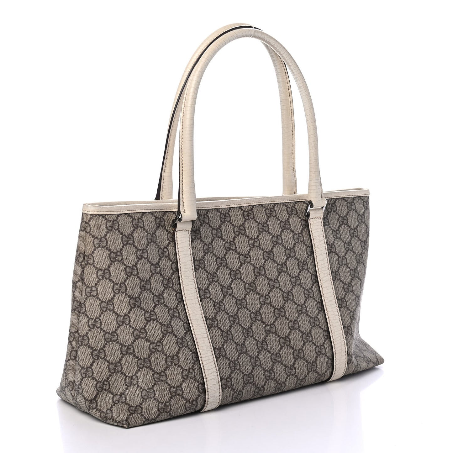 GG Plus Monogram Medium Joy Tote White