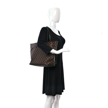Louis Vuitton Damier Ebene Neo Neverfull MM Rose Ballerine 2 of 13