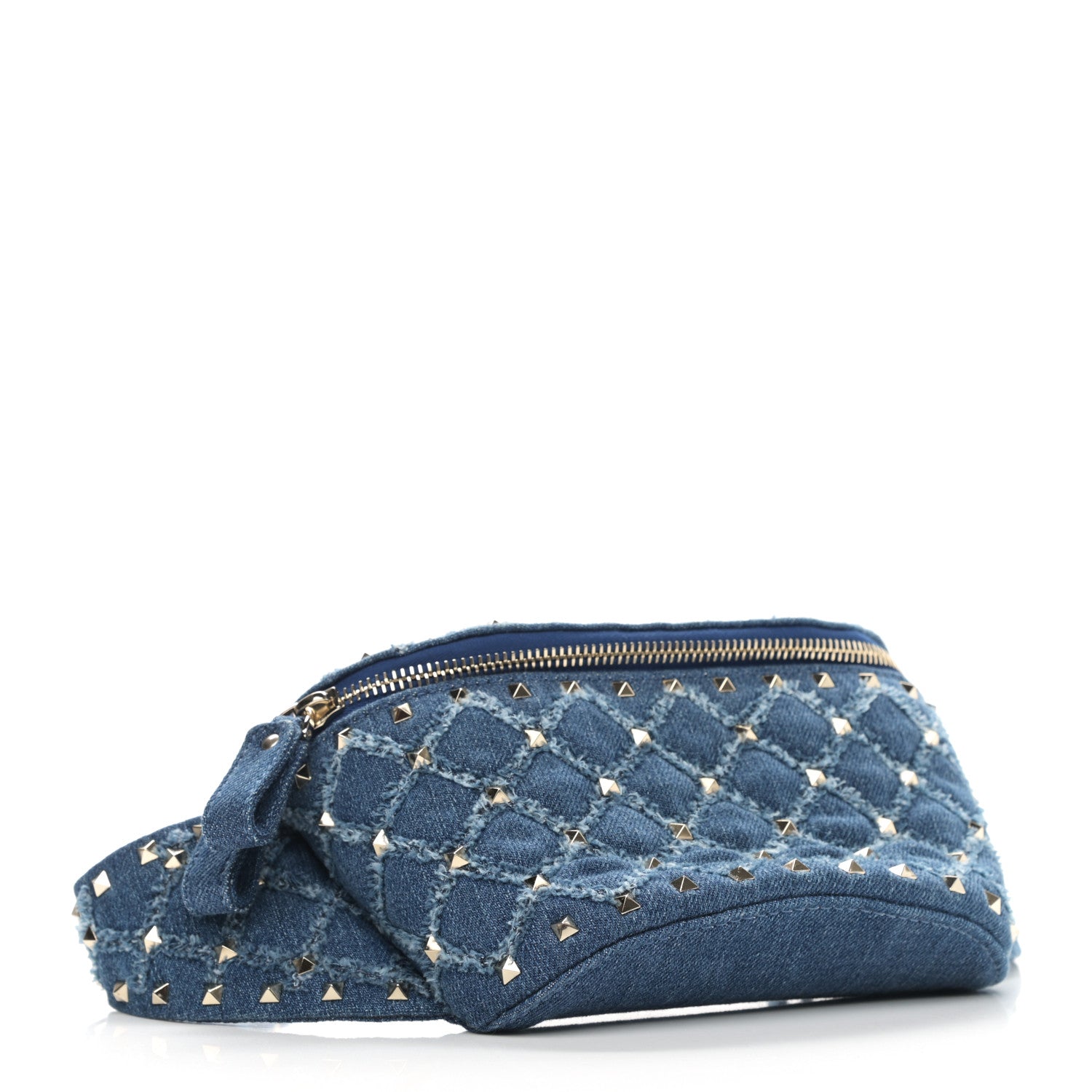 Valentino Garavani Denim Rockstud Spike Belt Bag Denim 4 of 10