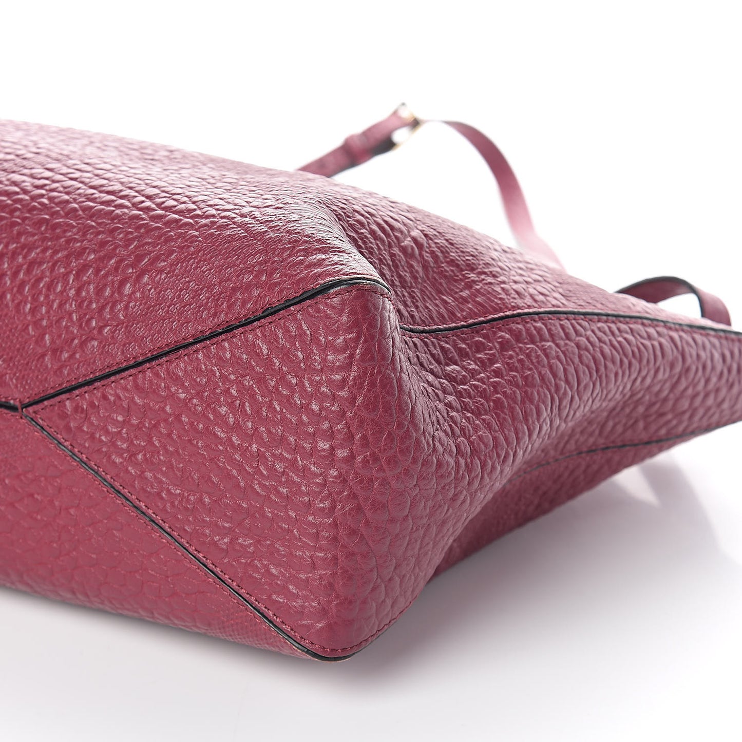 Signature Grain Medium Dewsbury Tote Dark Plum