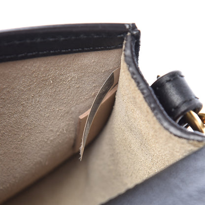 Chloe Calfskin Suede Small Nile Bracelet Bag Black 7 of 14