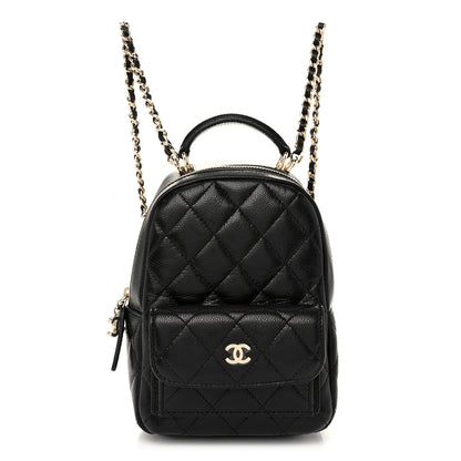 Chanel Caviar Quilted CC Mini Classic Backpack Black 1 of 11