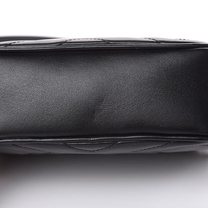 Gucci Calfskin Matelasse Mini GG Marmont Chain Shoulder Bag Black 10 of 10