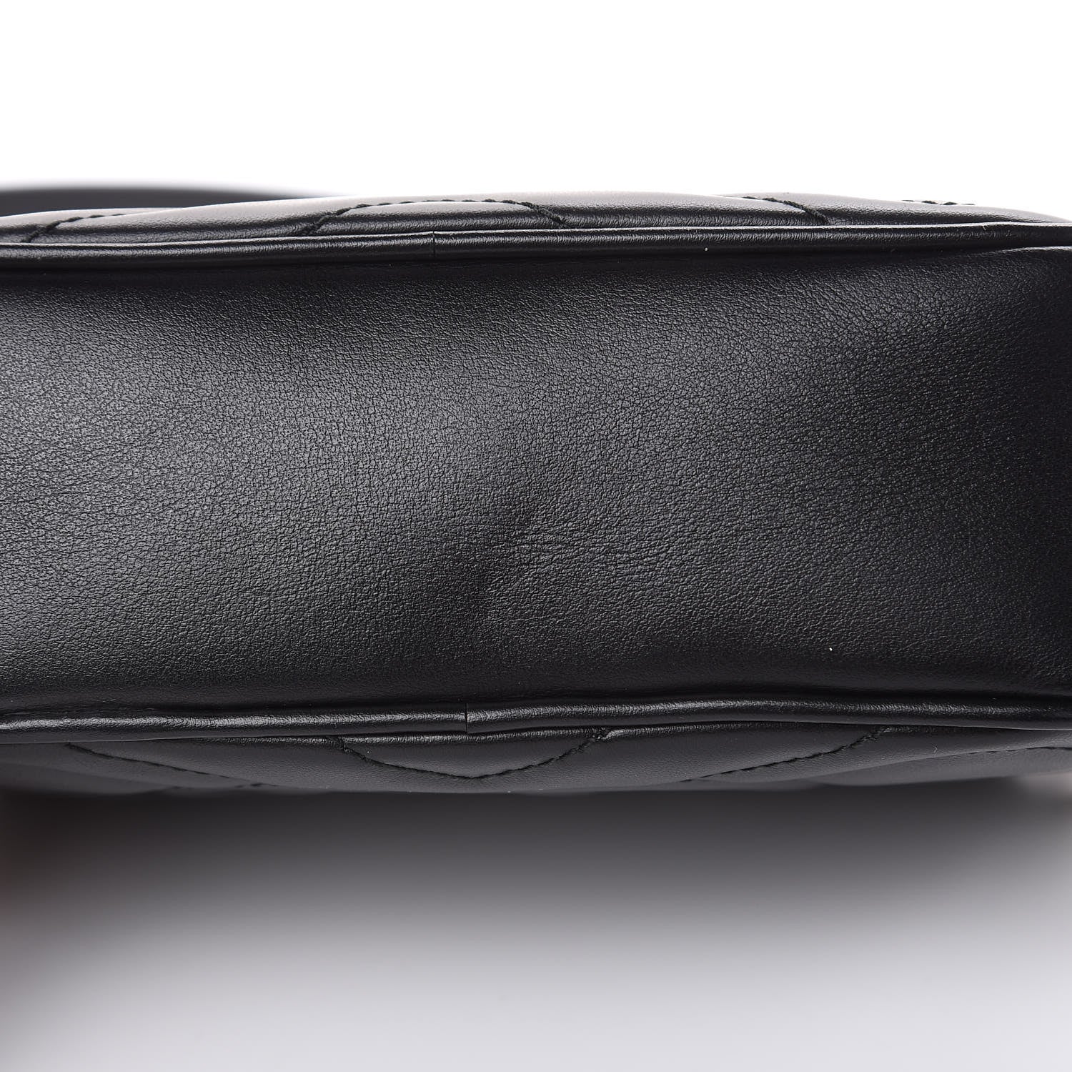 Gucci Calfskin Matelasse Mini GG Marmont Chain Shoulder Bag Black 10 of 10
