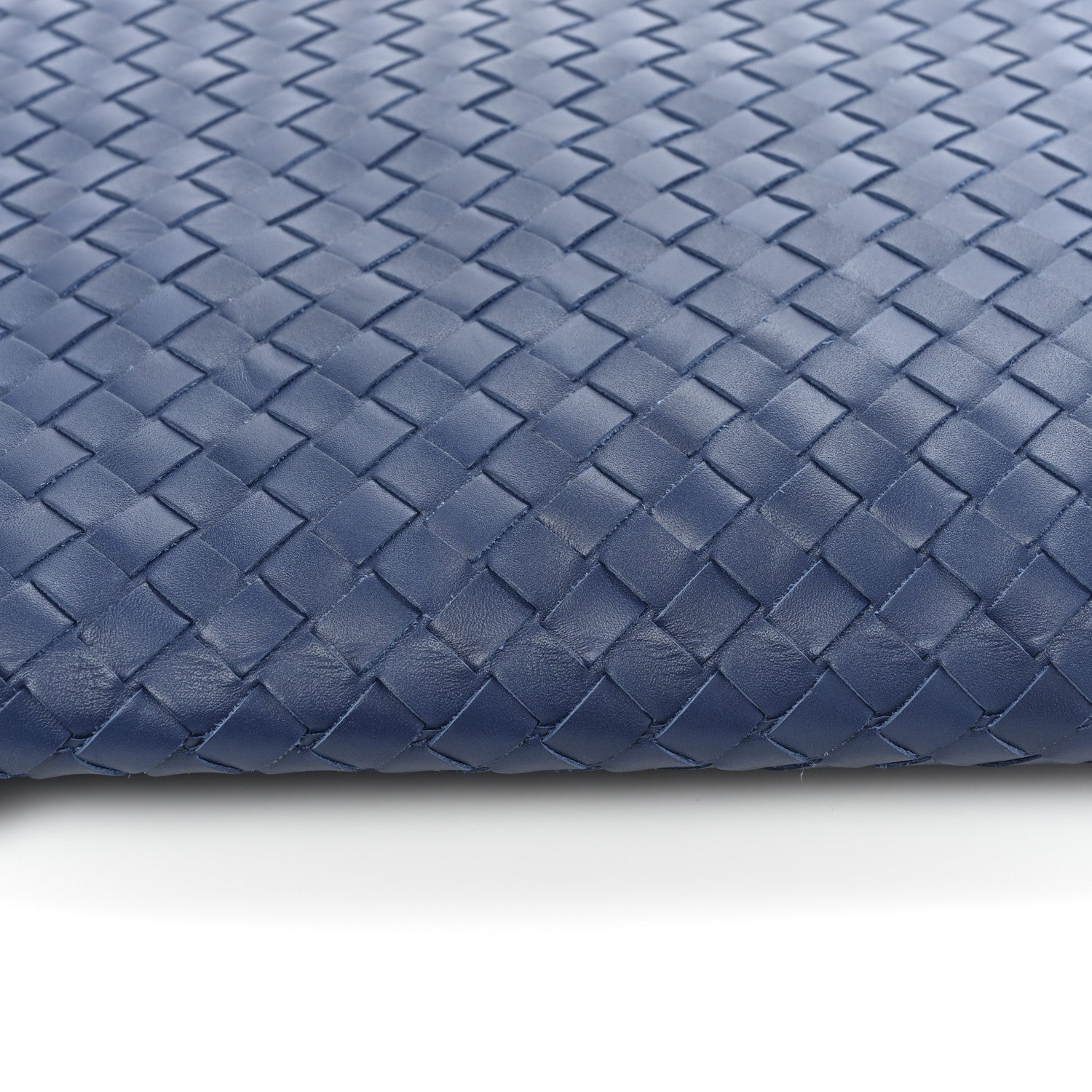 Bottega Veneta Nappa Intrecciato VN Crossbody Messenger Bag Navy 9 of 9