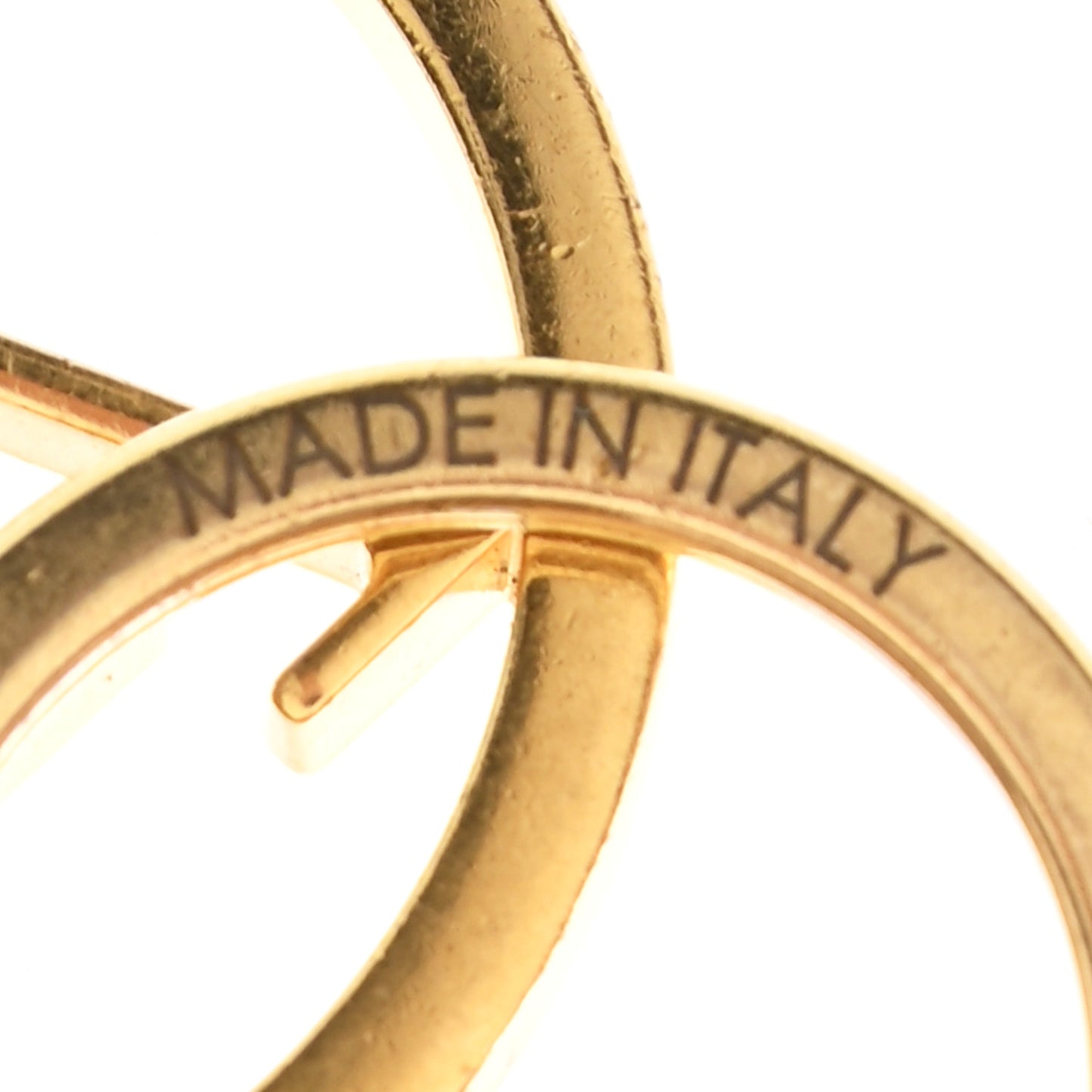 LV Circle Bag Charm Key Holder Gold