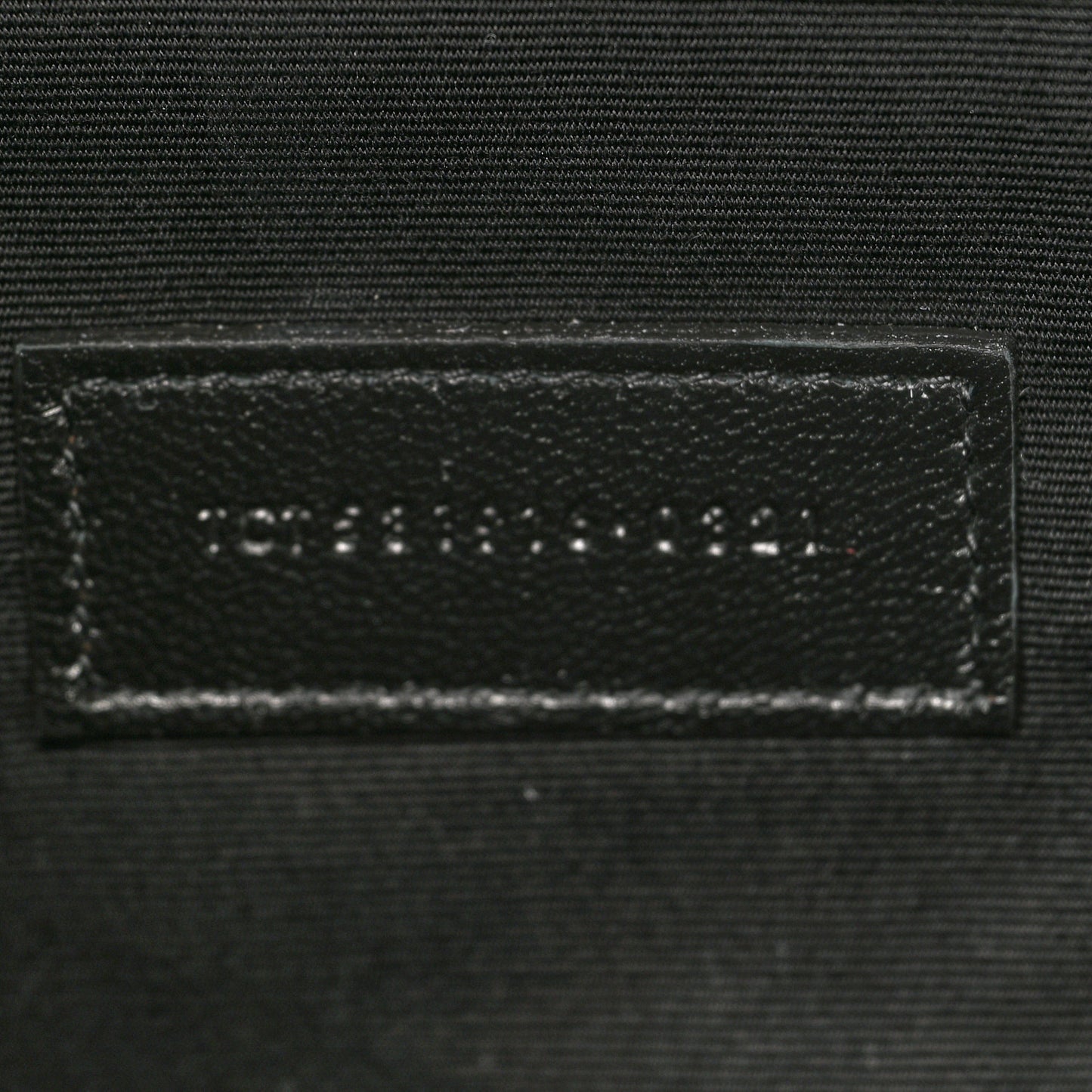 Canvas Monogram Zipped Pouch Beige Black