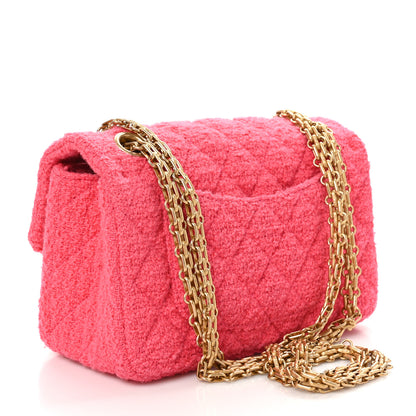 Chanel Tweed Quilted 2.55 Reissue Mini Flap Pink 3 of 10