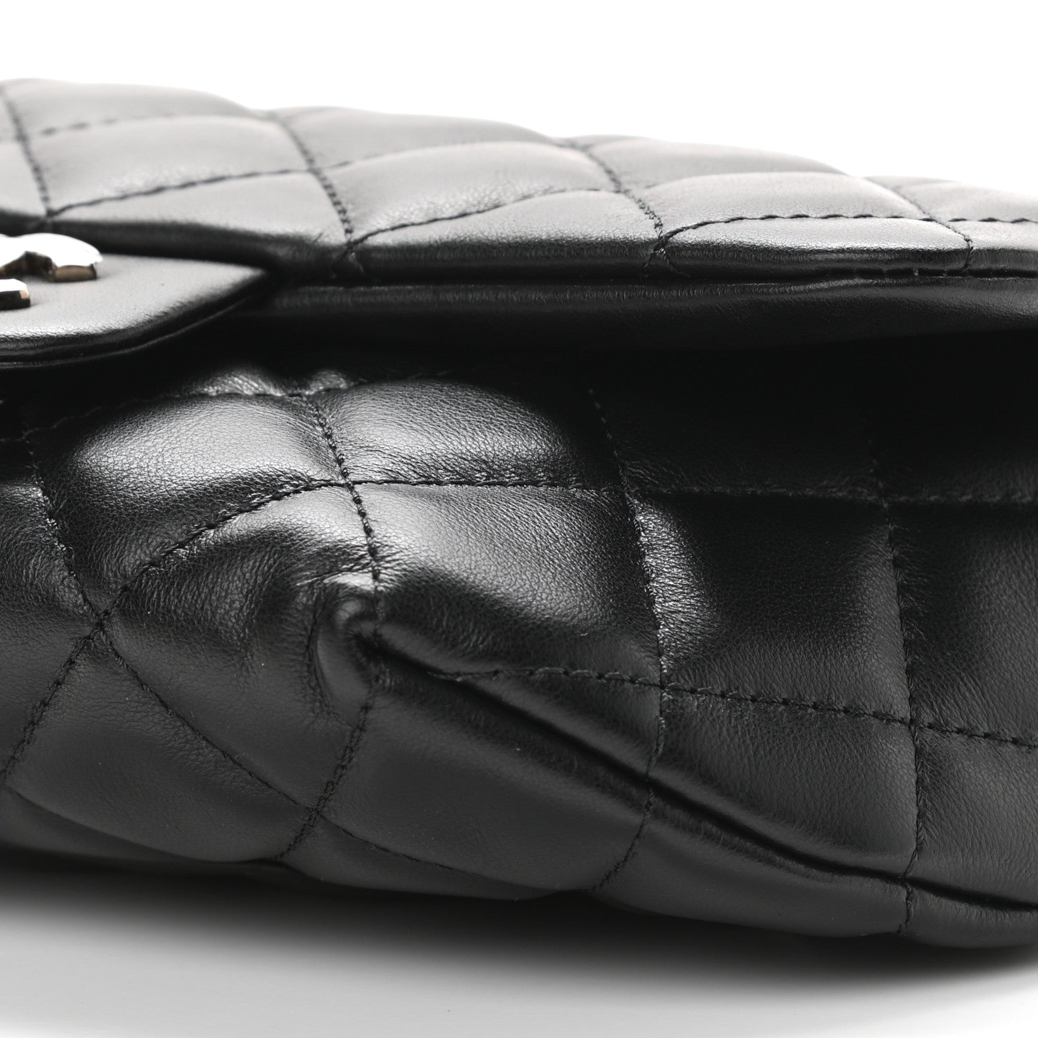 Chanel Calfskin Quilted CC Uniform Flap Belt Bag Black 11 of 11