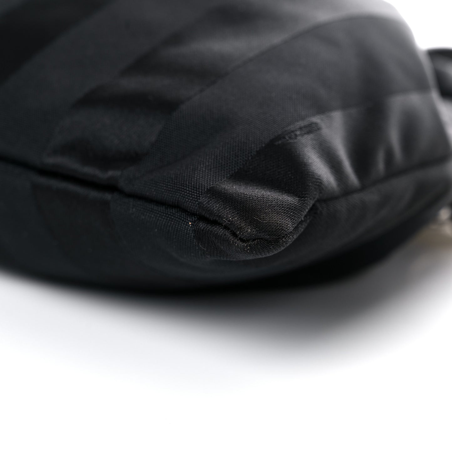 Recycled Nylon Vitello Grace Light Pequin Small Saint Fendi Roma Drawstring Pouch Black Sunflower