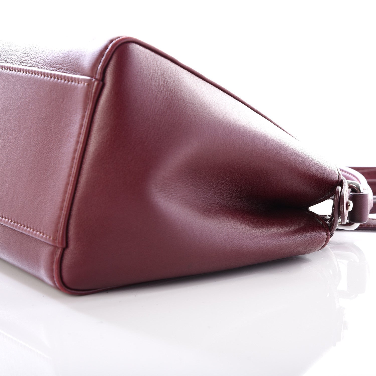 Fendi Nappa Mini Peekaboo Iconic Satchel Bordeaux 8 of 13