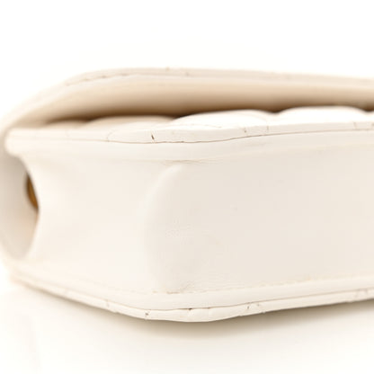 Chanel Lambskin Quilted Pillow Crush Flap Phone Holder With Chain White 10 of 15