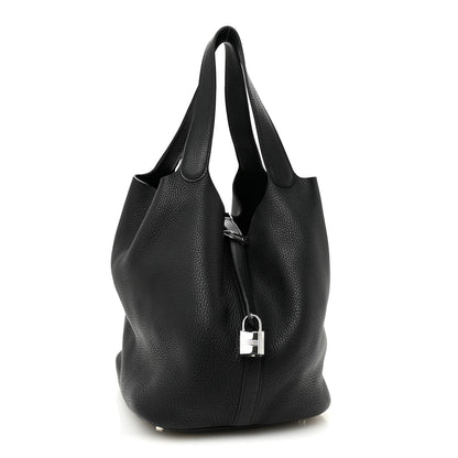 Hermes Taurillon Clemence Picotin Lock 26 GM Black 1 of 9