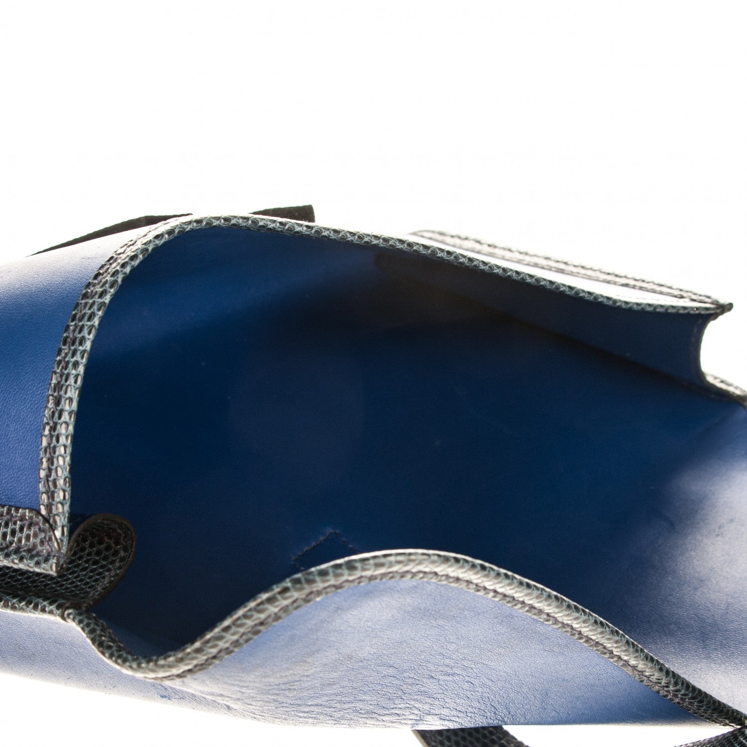 Hermes Swift Lizard Jige Elan 29 Clutch Bleu Roi 5 of 7