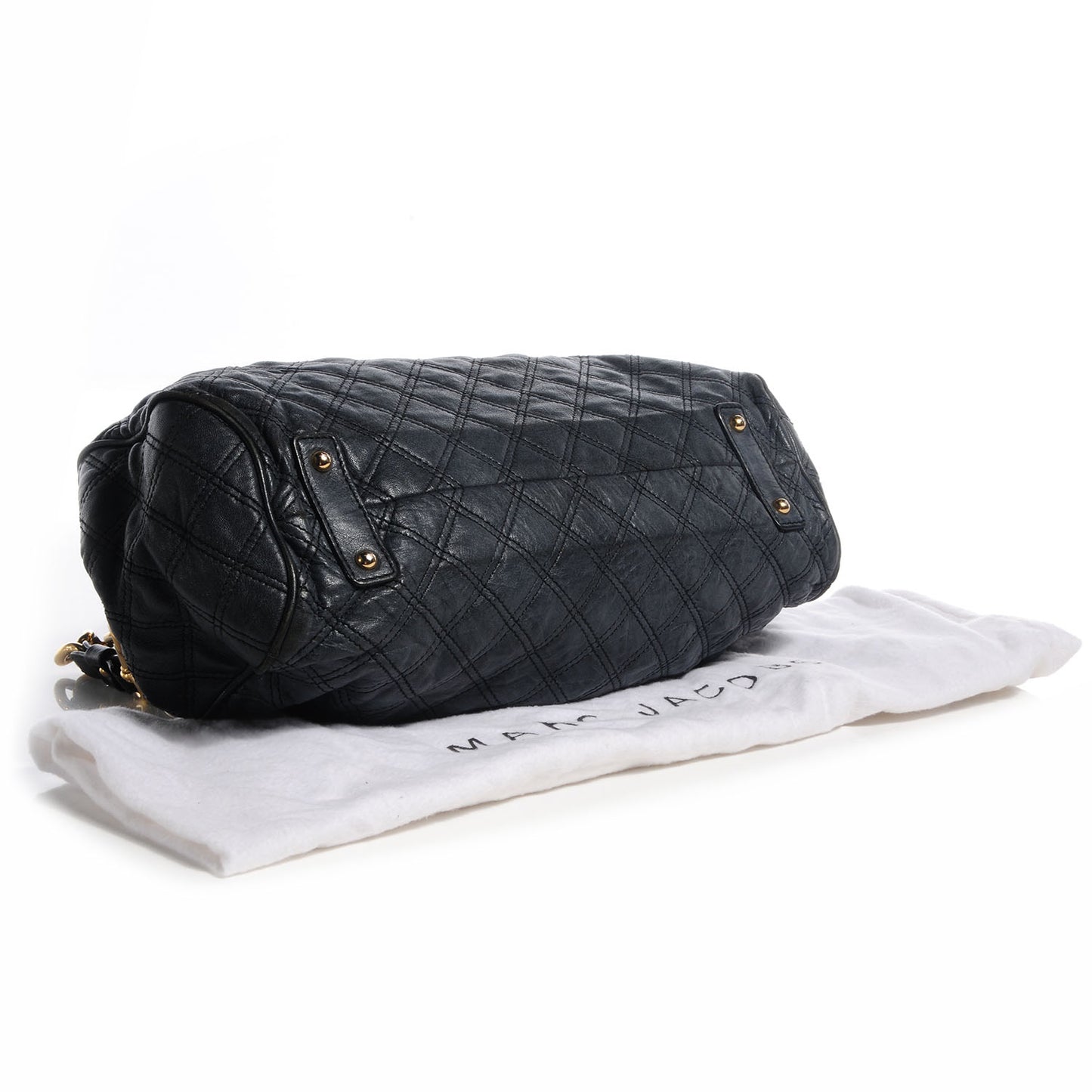 Quilted Leather Stam Dark Gray