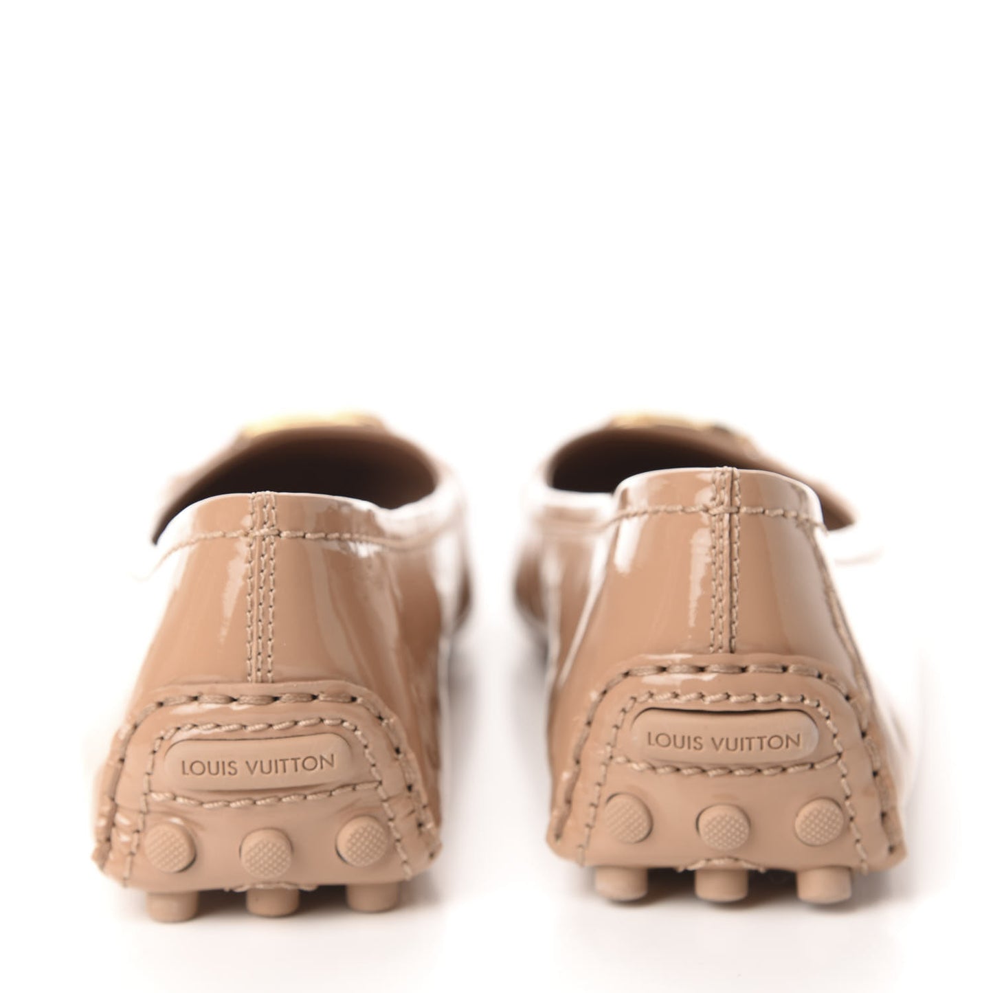 Patent Calfskin Oxford Ballerina Flats 39.5 Rose Poudre