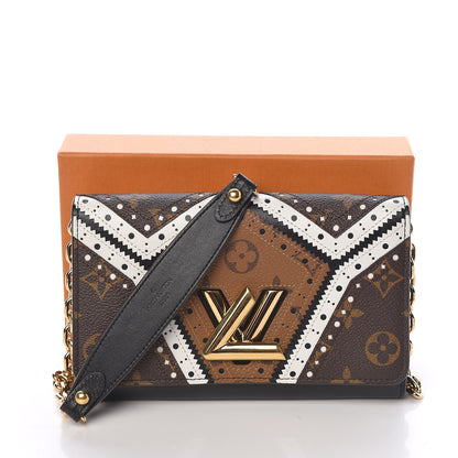 Louis Vuitton Veau Satin Monogram Twist Chain Wallet 11 of 11