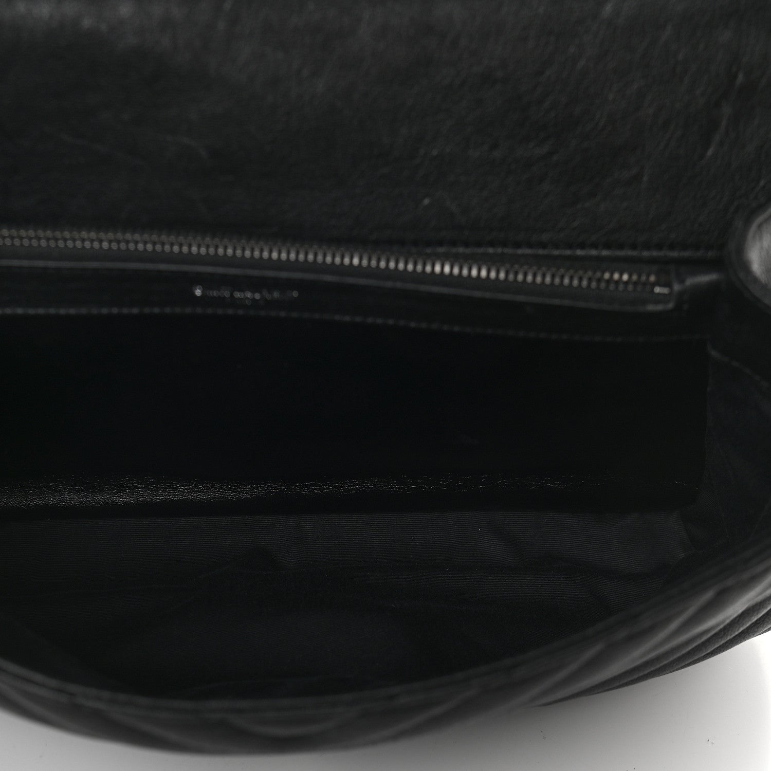 Saint Laurent Sheepskin Matelasse Chevron Monogram Large College Satchel Black 4 of 8
