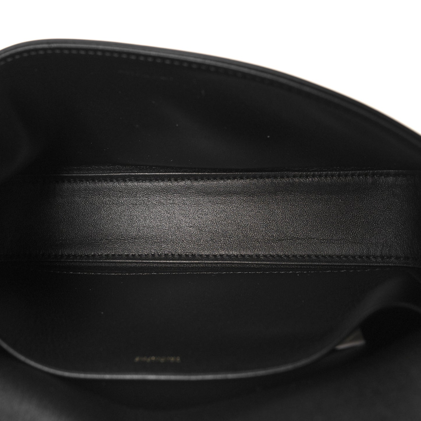 Shiny Calfskin Triomphe Shoulder Bag Black