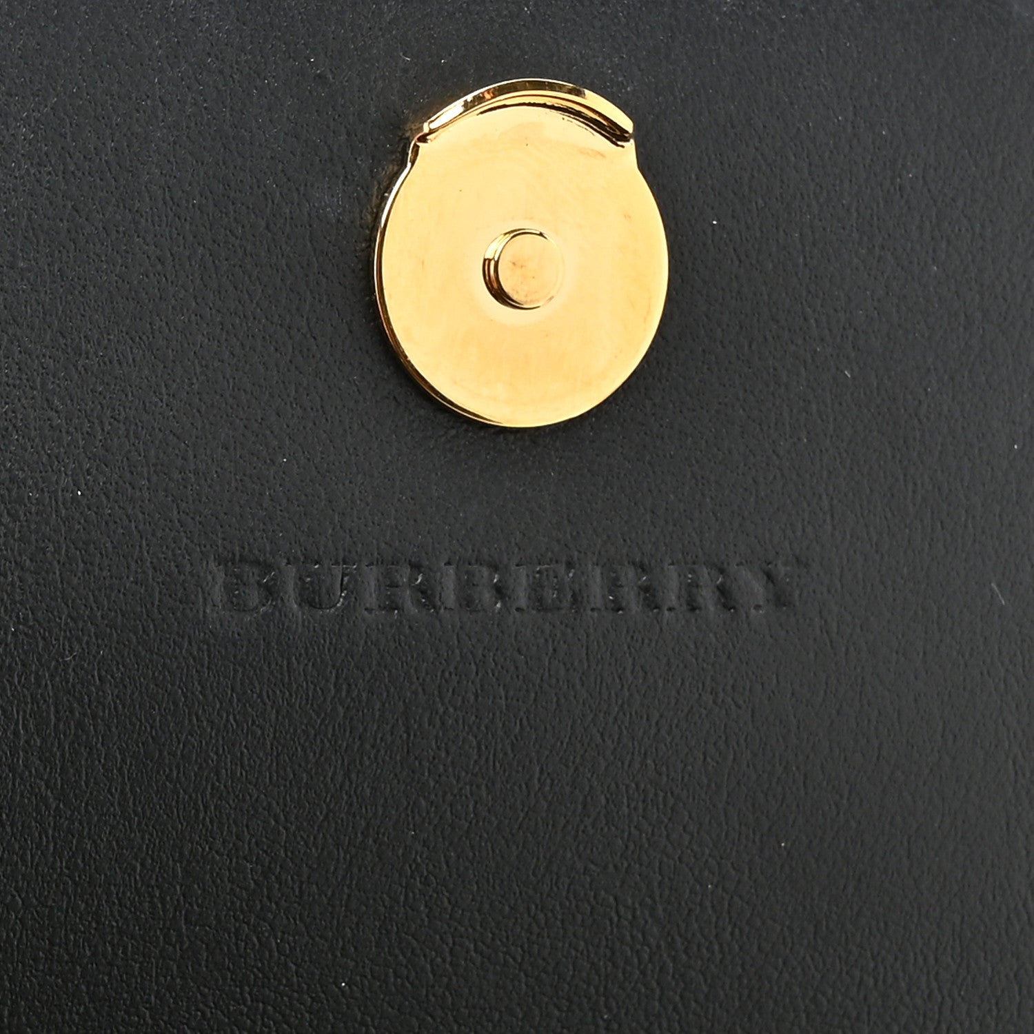 Burberry Calfskin House Check Henley Wallet On Chain Black Black 7 of 10