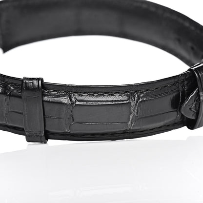Tiffany Stainless Steel Alligator Diamond 35mm Atlas Chronograph Quartz Watch Black 10 of 10
