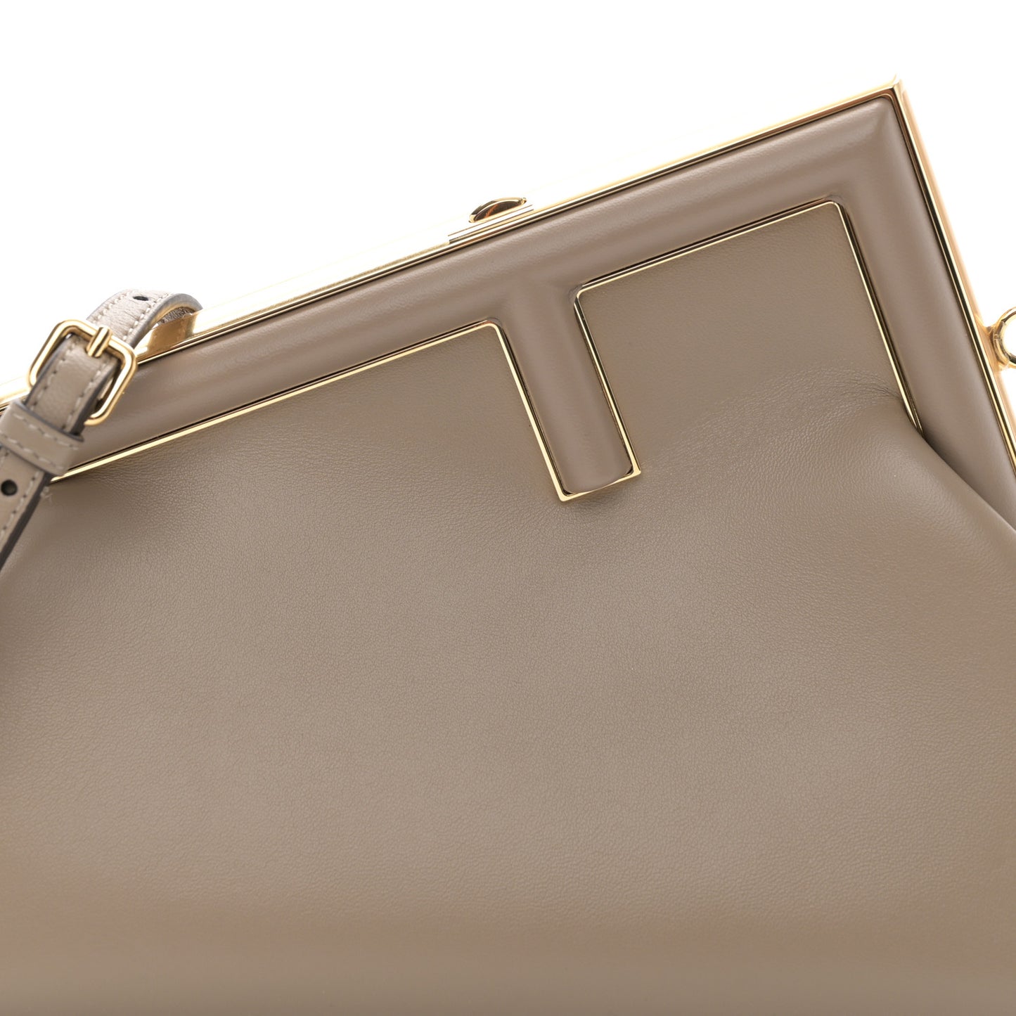 Shiny Nappa Small Fendi First Dove Gray