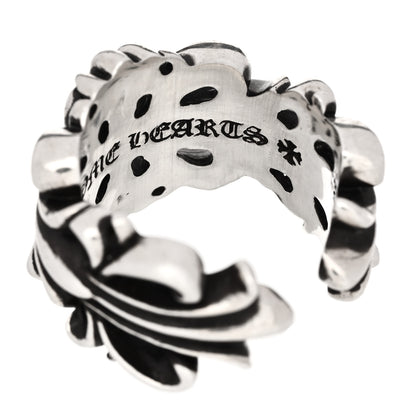 Chrome Hearts Sterling Silver Double Floral Cross Ring 54 7 1 of 6