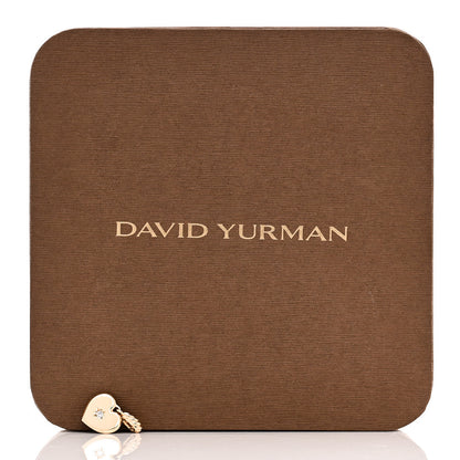 David Yurman 18K Yellow Gold Diamond Compass Heart Pendant 4 of 4