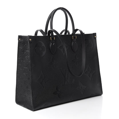 Louis Vuitton Empreinte Monogram Giant Onthego GM Black 3 of 10