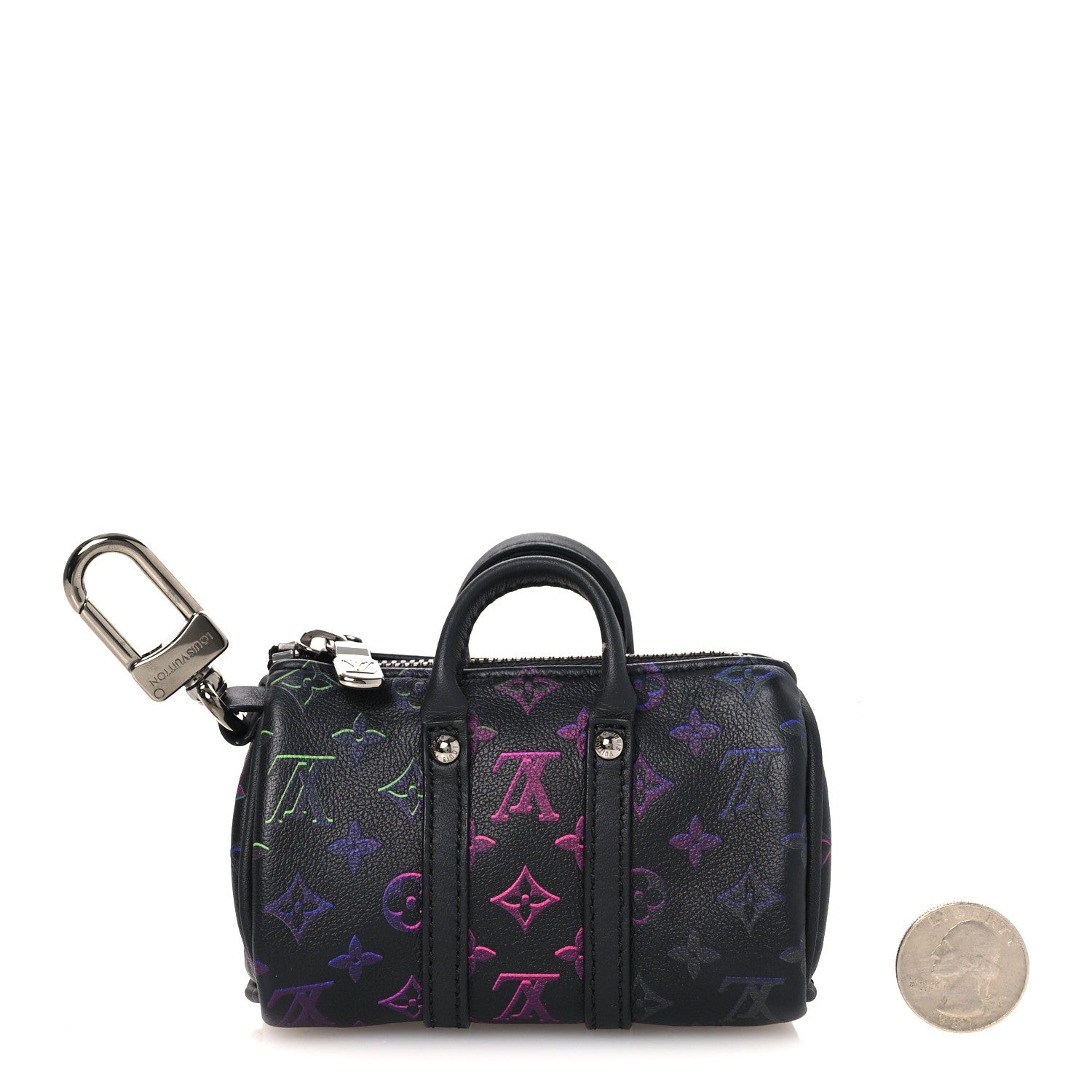 Louis Vuitton Monogram Spotlight Mini Keepall Bag Charm Key Holder